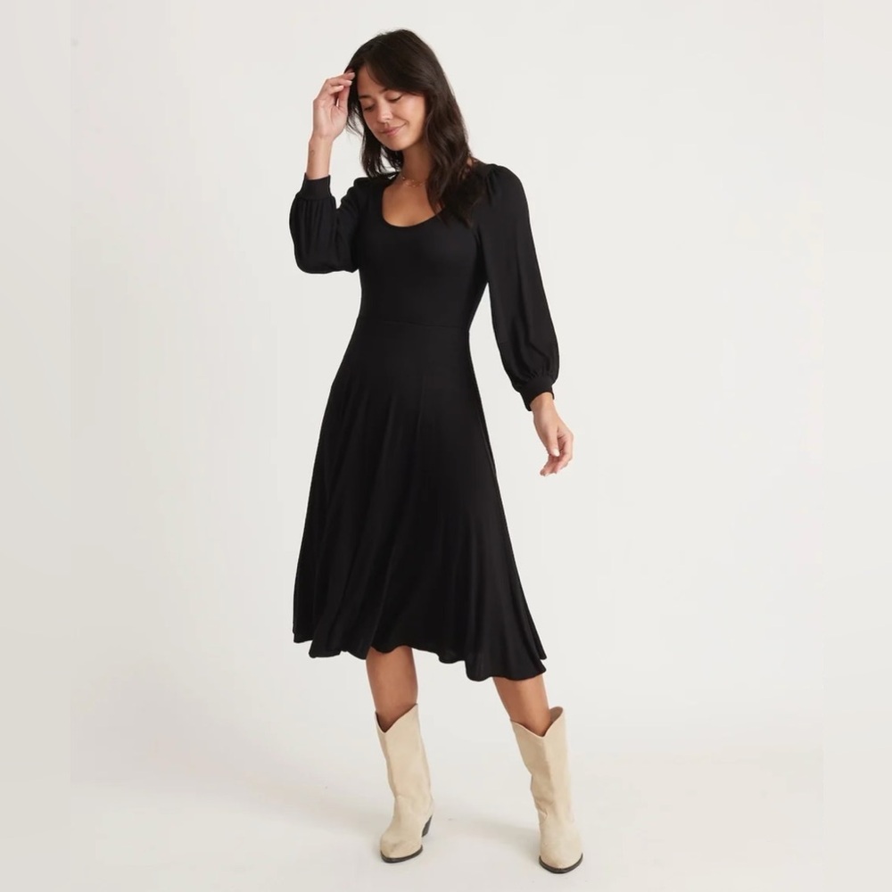 Lexi Long Sleeve Midi Fit and Flare